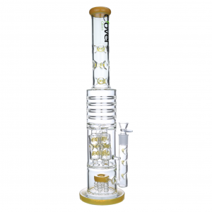 Clover Glass - 21.7" Multi Chamber Perc Straight Water Pipe 18F - [CG-WPA-234]